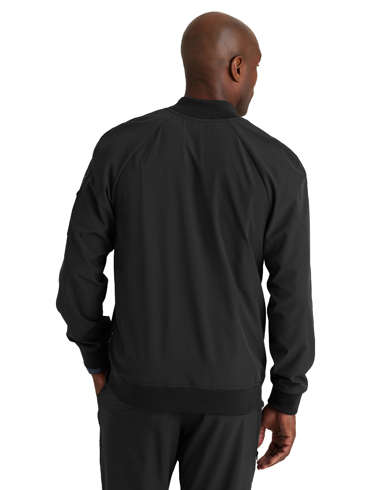 Men's 2-Way Front Zipper Scrub Jacket