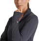 Women's Kangaroo Pocket Zip-Up Warm-Up Scrub Jacket