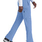 Men's 7 Pocket Button Slim Straight Scrub Pant