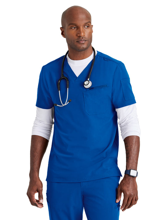 Men's Classic V-Neck Scrub Top