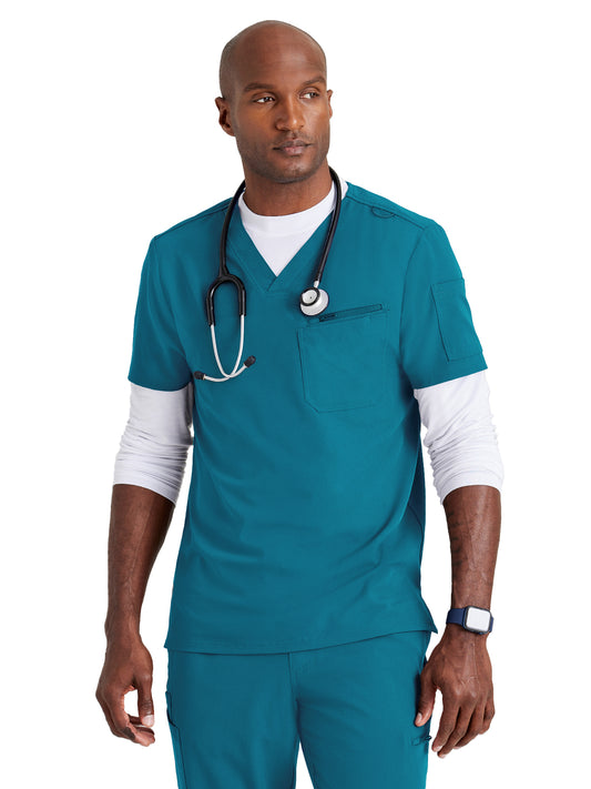 Men's Classic V-Neck Scrub Top