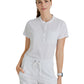 Women's Henley Style Scrub Top