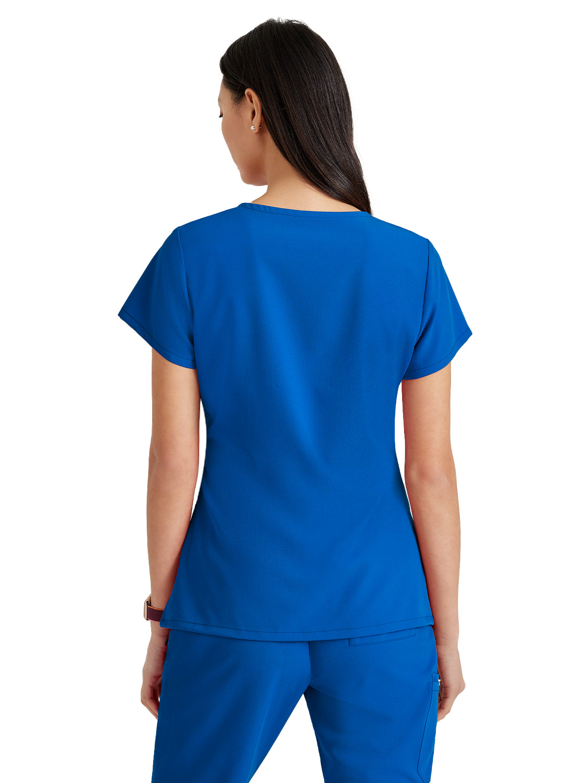 Women's Tool Strip Detail Scrub Top