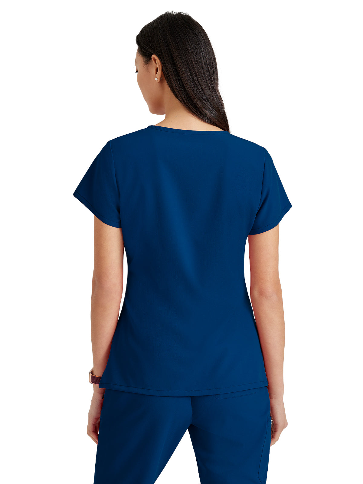 Women's Tool Strip Detail Scrub Top