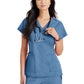 Women's Tool Strip Detail Scrub Top