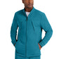 Men's Rib Trimmed Mock Neck Scrub Jacket