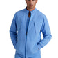 Men's Rib Trimmed Mock Neck Scrub Jacket