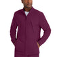 Men's Rib Trimmed Mock Neck Scrub Jacket