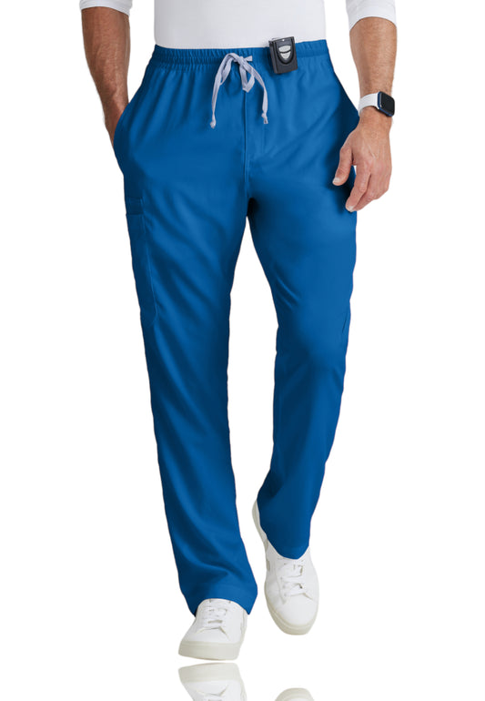 Men's Elastic Waistband With Contrast Drawcord Evan Scrub Pant