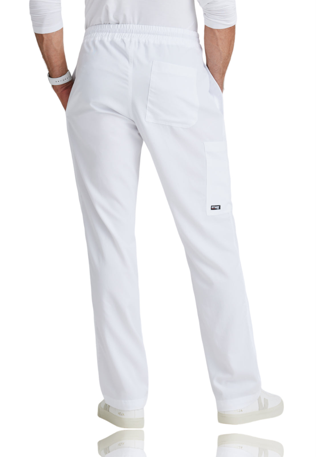 Men's Elastic Waistband With Contrast Drawcord Evan Scrub Pant