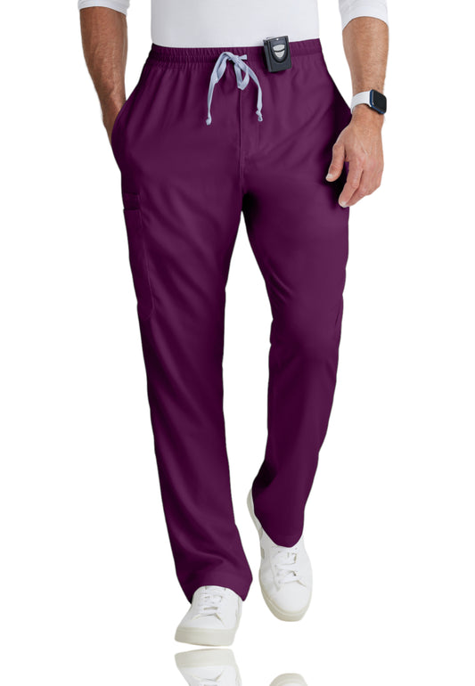 Men's Elastic Waistband With Contrast Drawcord Evan Scrub Pant