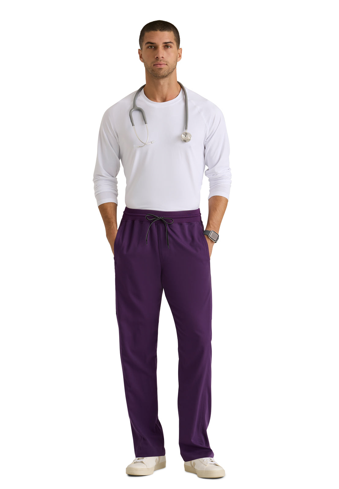 Men's 6 Pocket Straight Scrub Pant