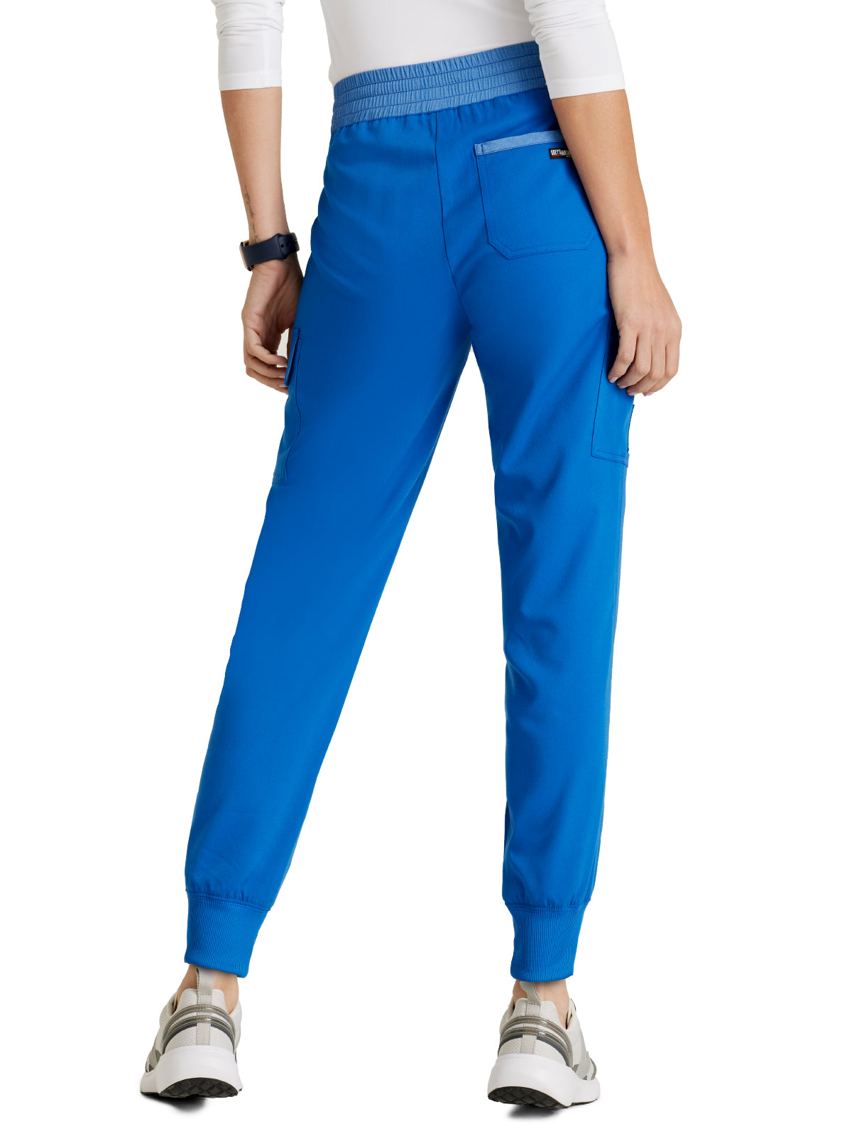 Women's Amelia 5-Pocket Two-Tone Mid-Rise Jogger Scrub Pant