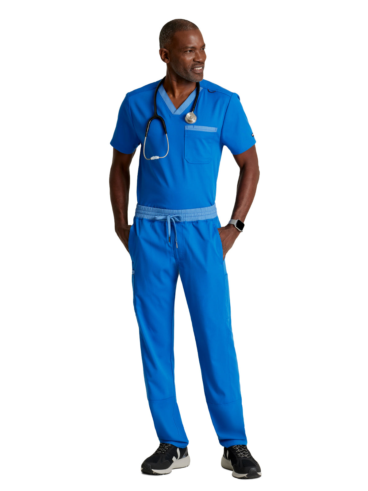 Men's Ethan 2-Pocket V-Neck Scrub Top