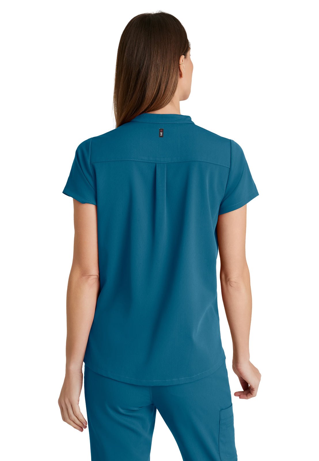 Women's 2 Pocket Banded Collar Avery Scrub Top