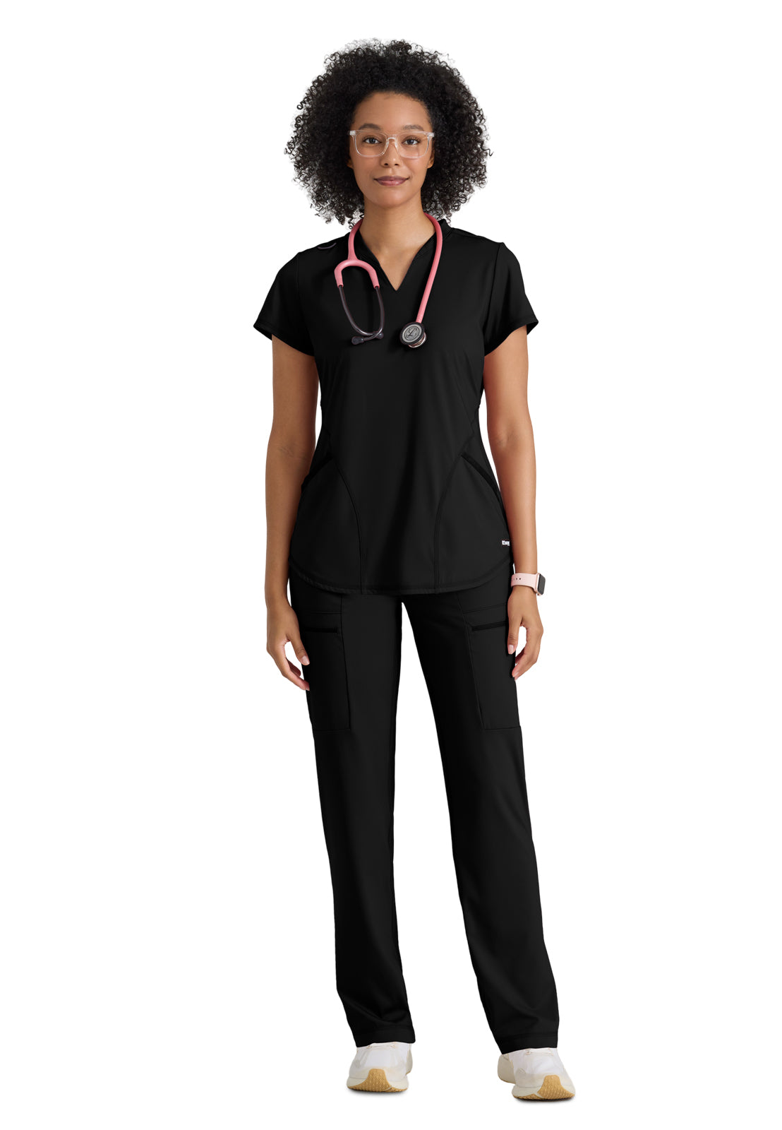 Two Pocket V-Neck Define Scrub Top