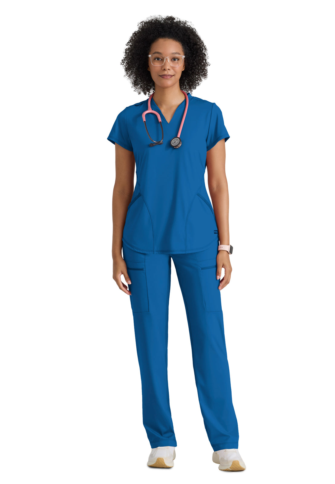 Two Pocket V-Neck Define Scrub Top