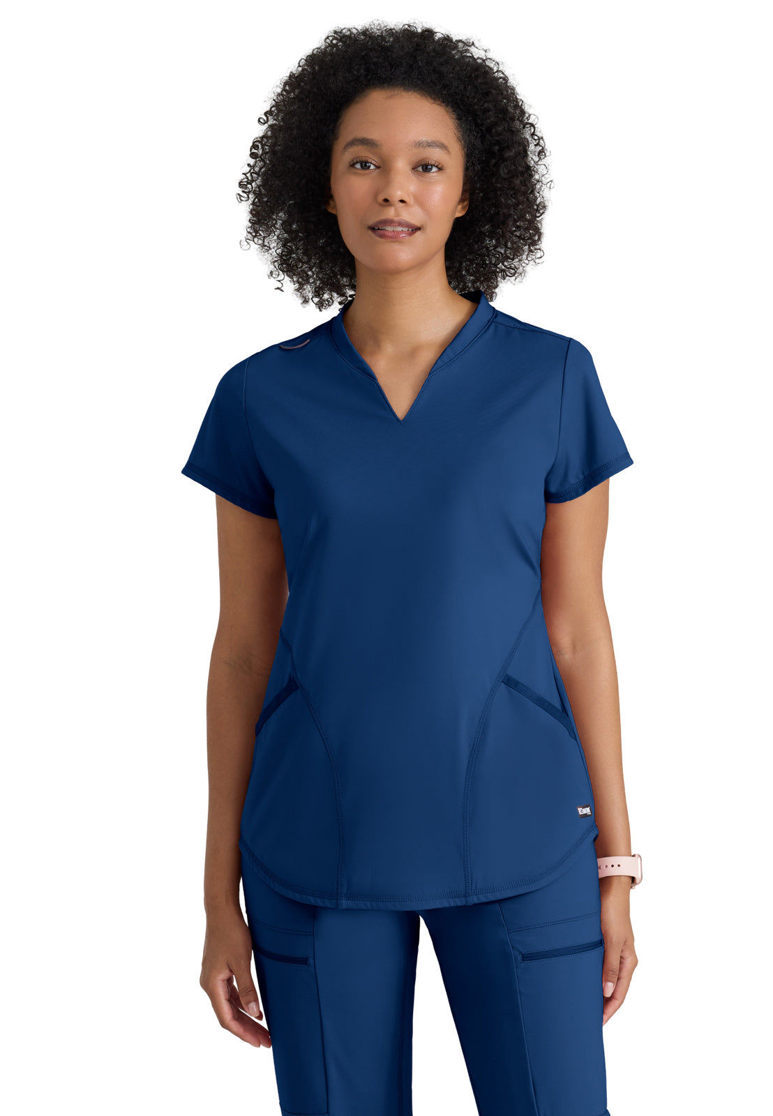 Two Pocket V-Neck Define Scrub Top