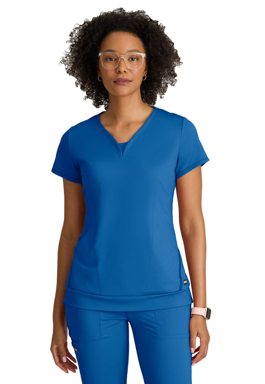 Two Pocket V-Neck Motivate Scrub Top