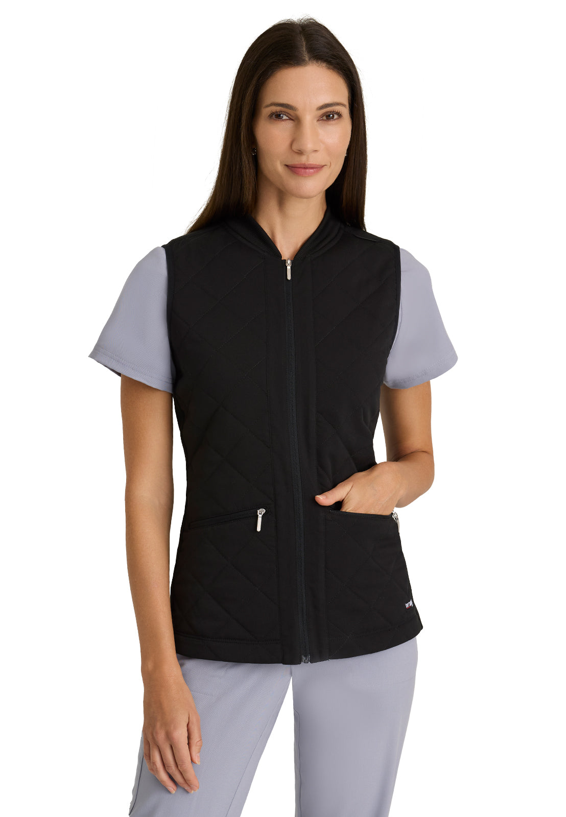 Women's Cristina 2-Pocket Quilted Scrub Vest