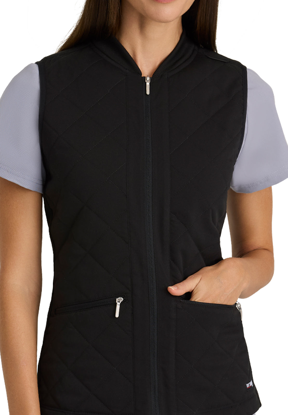 Women's Cristina 2-Pocket Quilted Scrub Vest