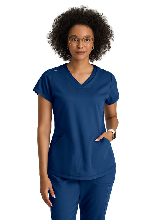 Three Pocket V-Neck Evelyn Scrub Top