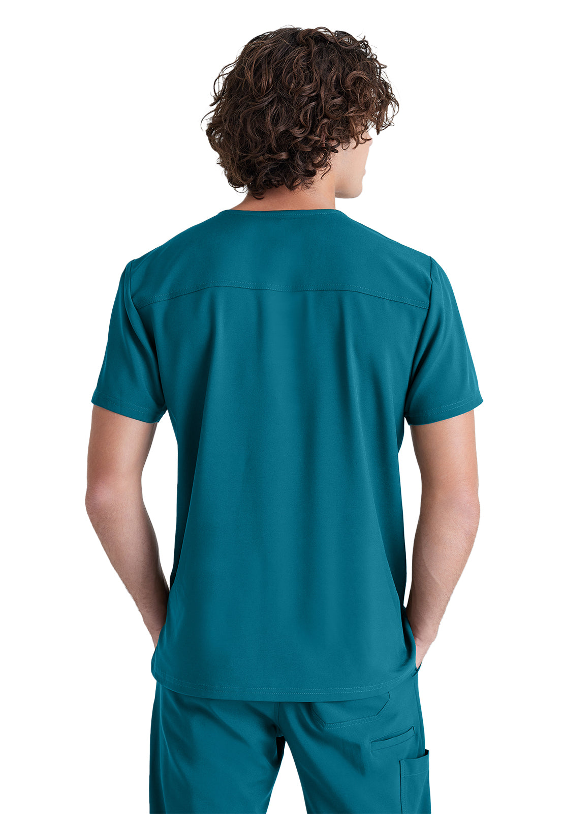 Men's Piped V-Neck Journey Scrub Top