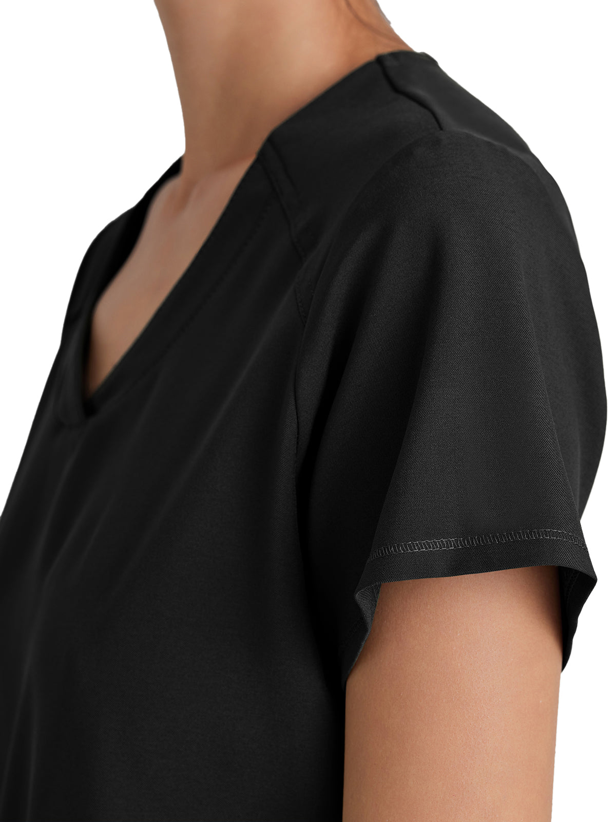 Women's Two-Pocket Piped V-Neck Rhythm Scrub Top