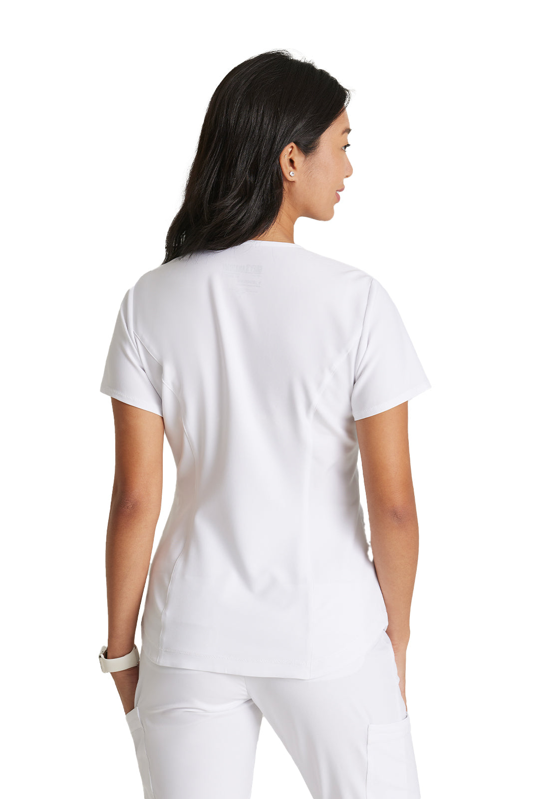 Women's Two-Pocket Piped V-Neck Rhythm Scrub Top