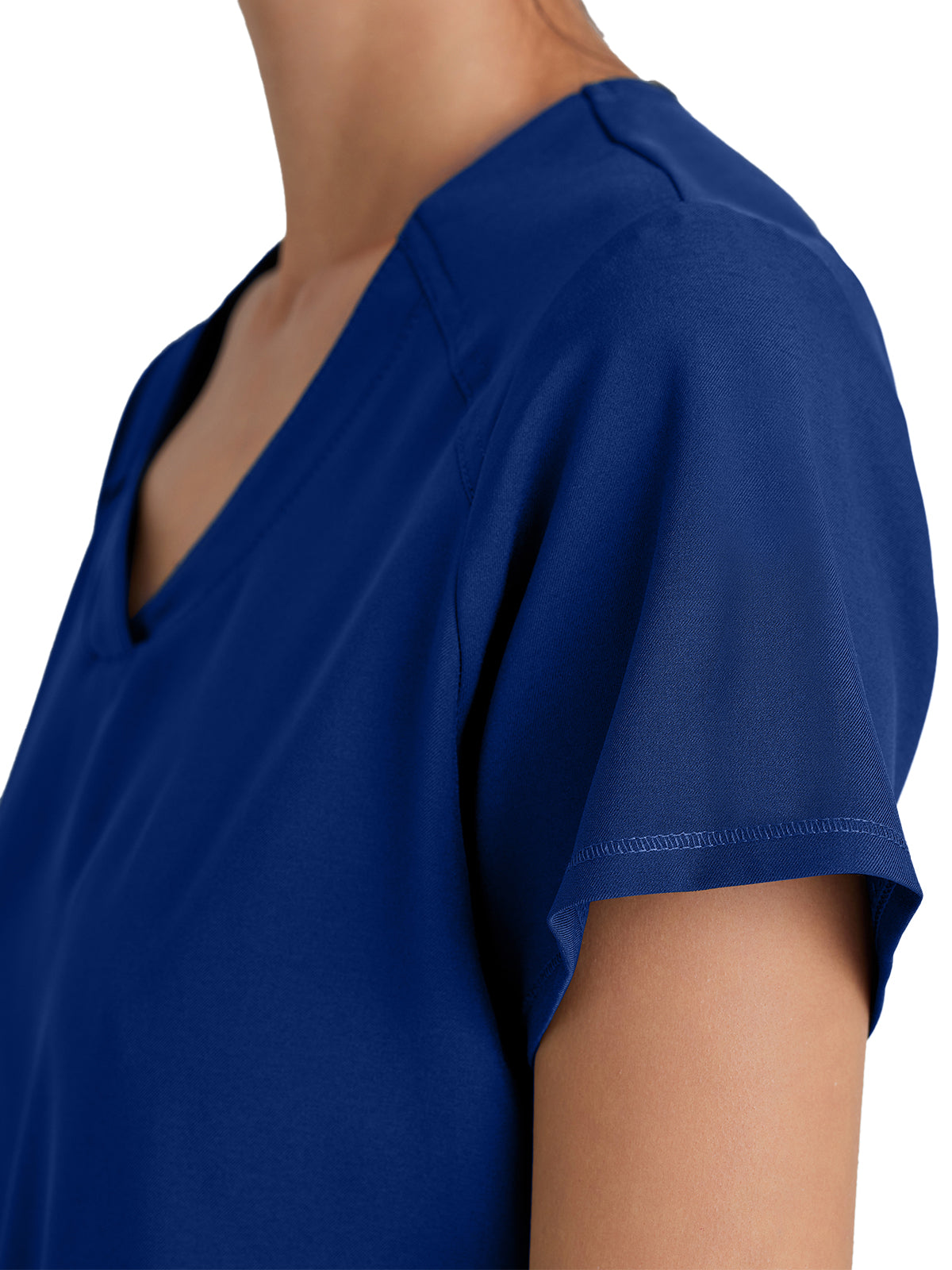 Women's Two-Pocket Piped V-Neck Rhythm Scrub Top