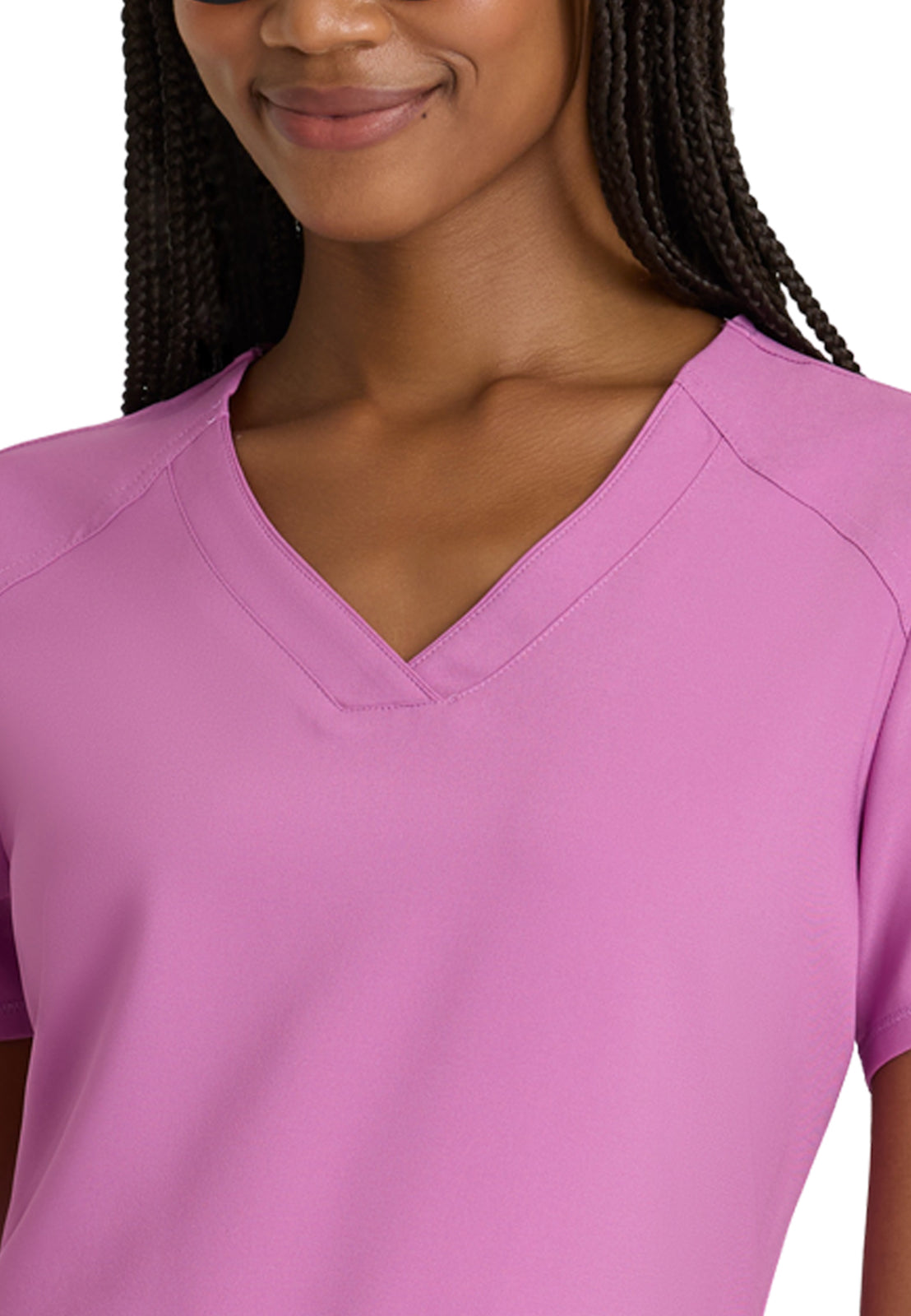 Women's Two-Pocket Piped V-Neck Rhythm Scrub Top