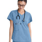 Women's Two-Pocket Piped V-Neck Rhythm Scrub Top