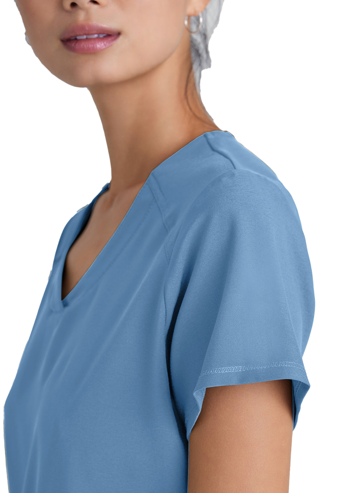 Women's Two-Pocket Piped V-Neck Rhythm Scrub Top