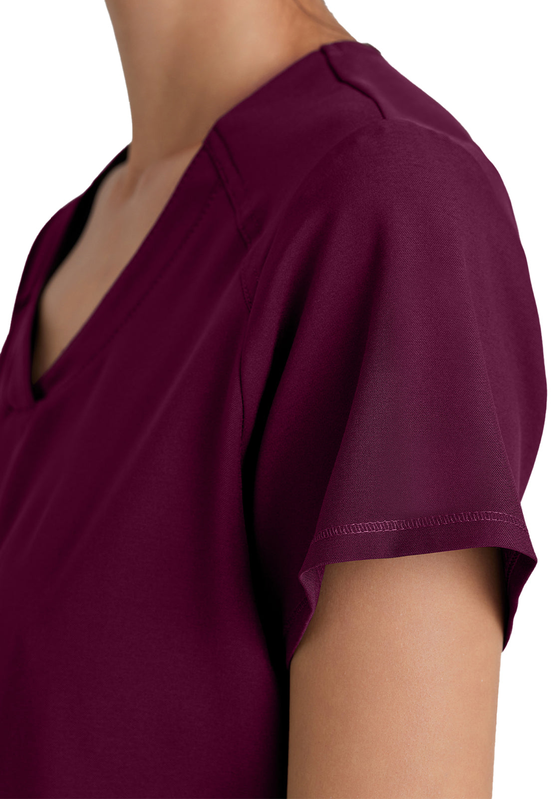 Women's Two-Pocket Piped V-Neck Rhythm Scrub Top