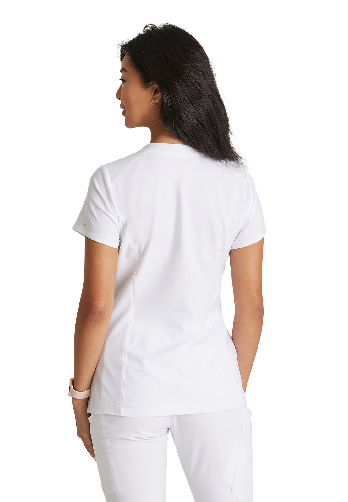 Women's Banded-V-Neck Sway Tuck-In Scrub Top