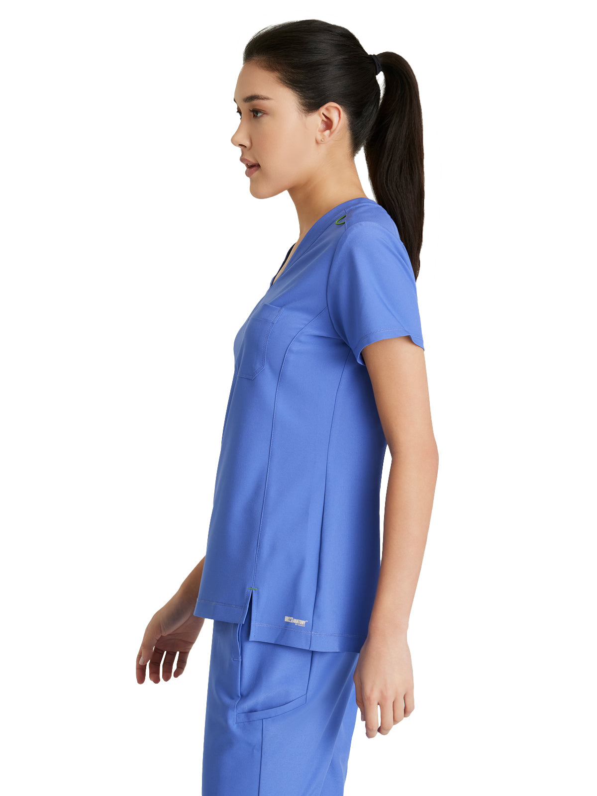 Women's Banded-V-Neck Sway Tuck-In Scrub Top