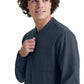 Men's Three-Pocket Banded Collar Cycle Scrub Jacket