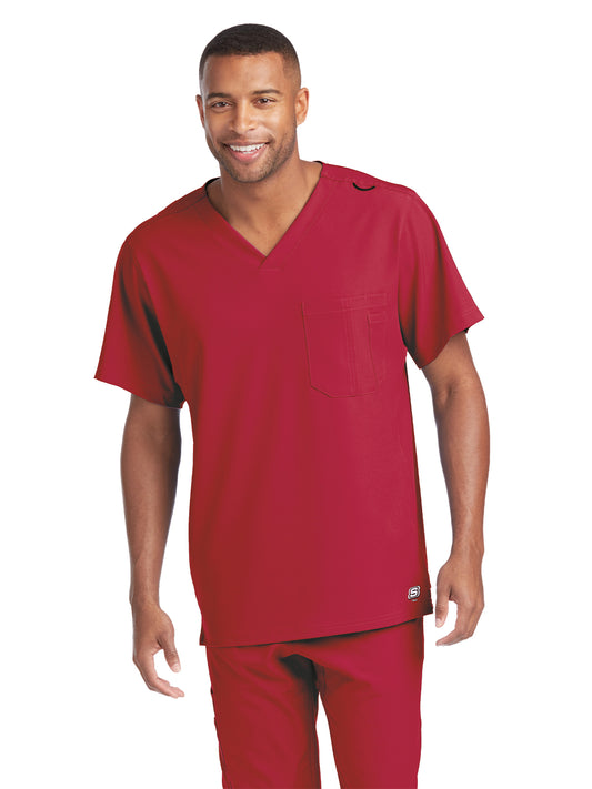 Men's Structure Crossover V-Neck Scrub Top