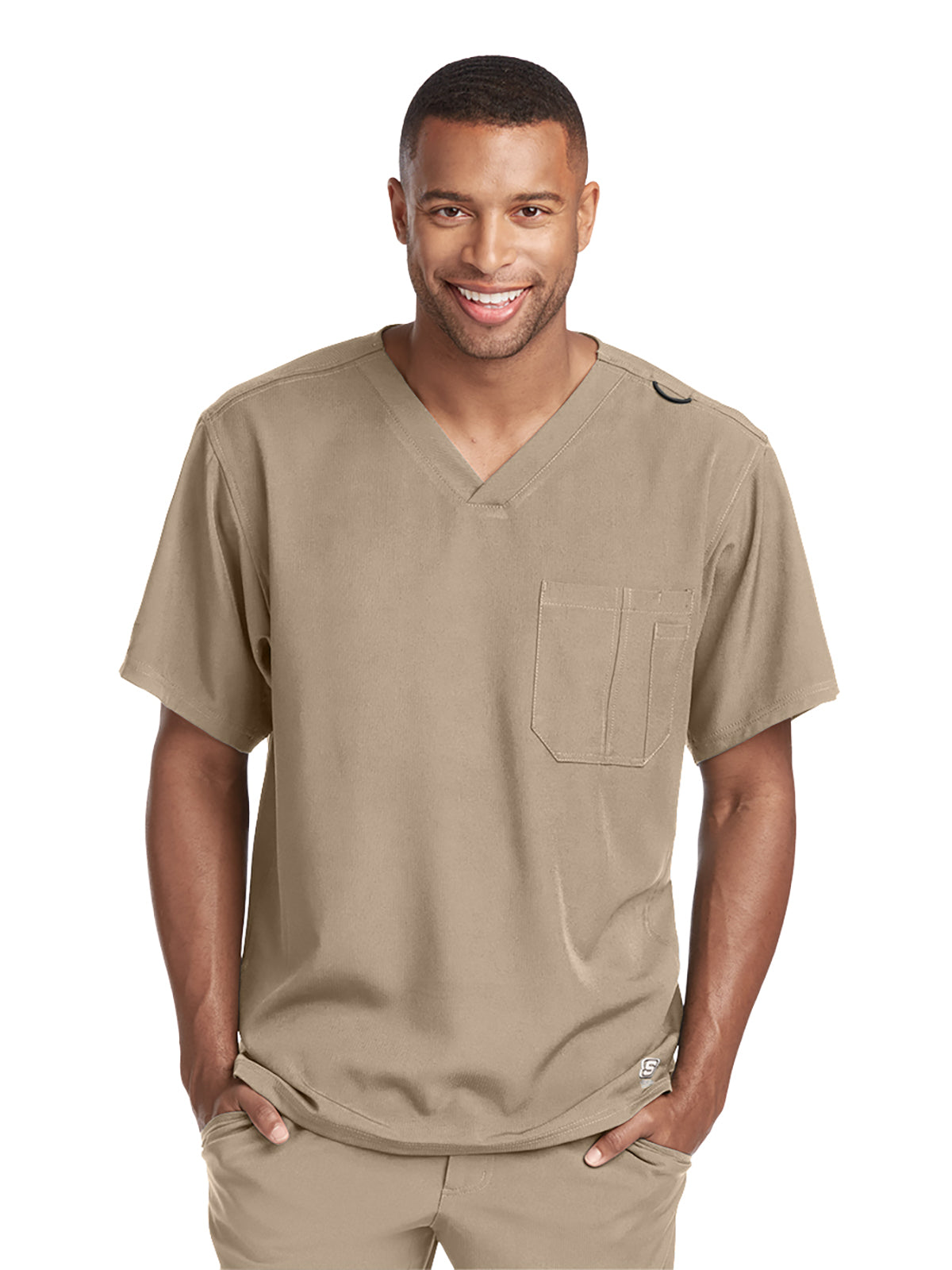 Men's Structure Crossover V-Neck Scrub Top