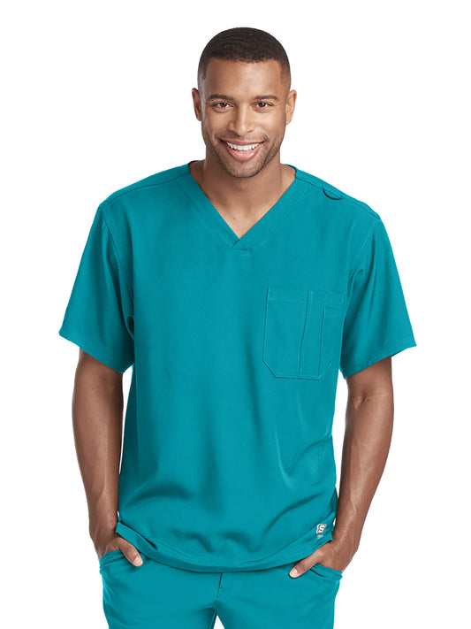 Men's Structure Crossover V-Neck Scrub Top