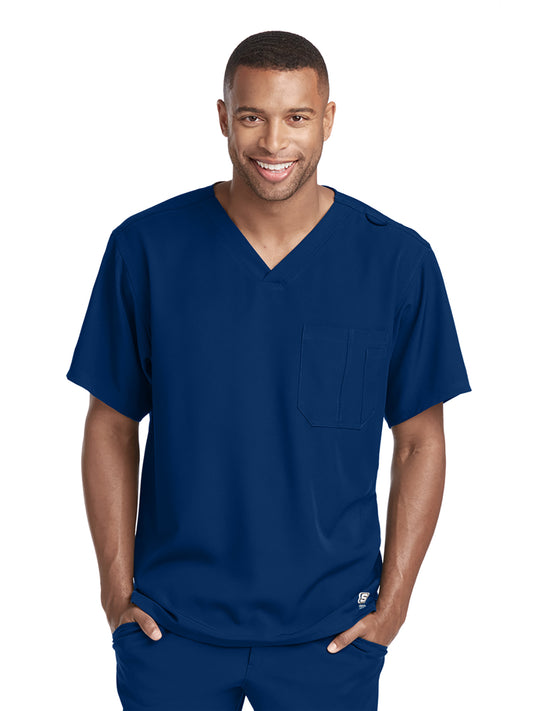 Men's Structure Crossover V-Neck Scrub Top