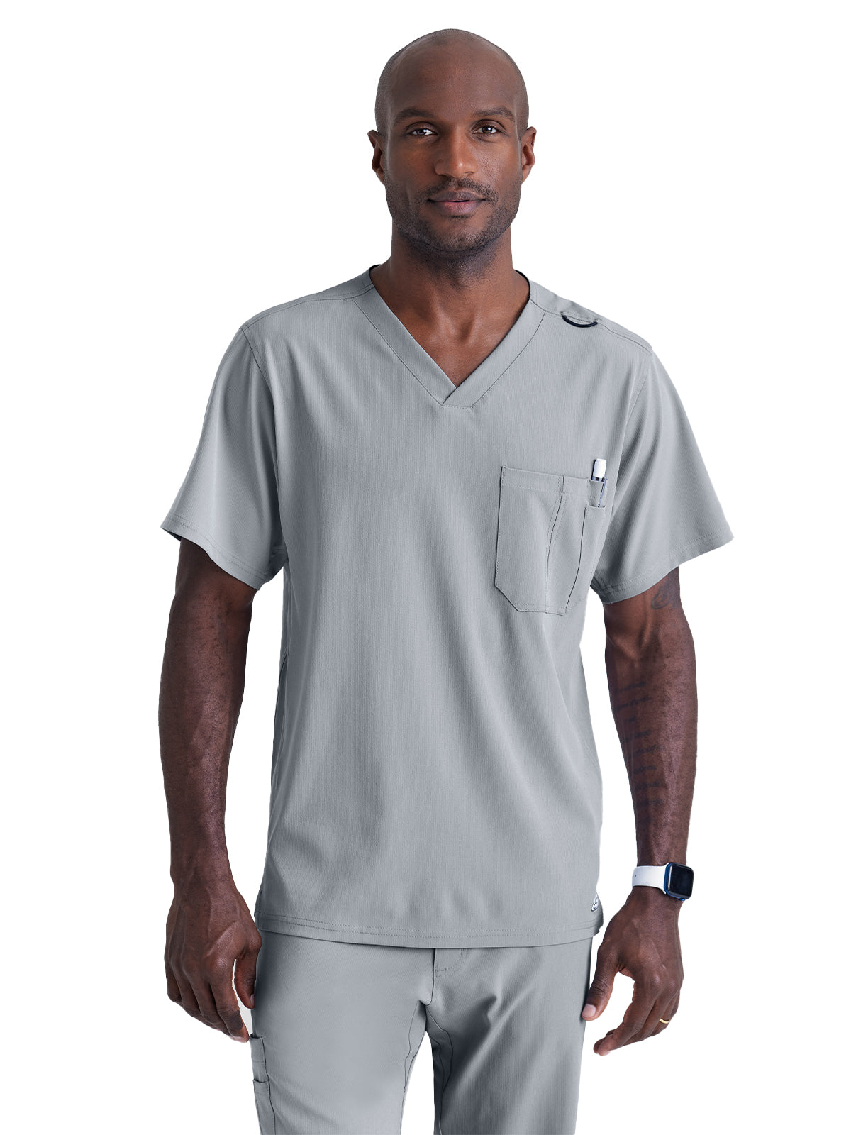 Men's Structure Crossover V-Neck Scrub Top