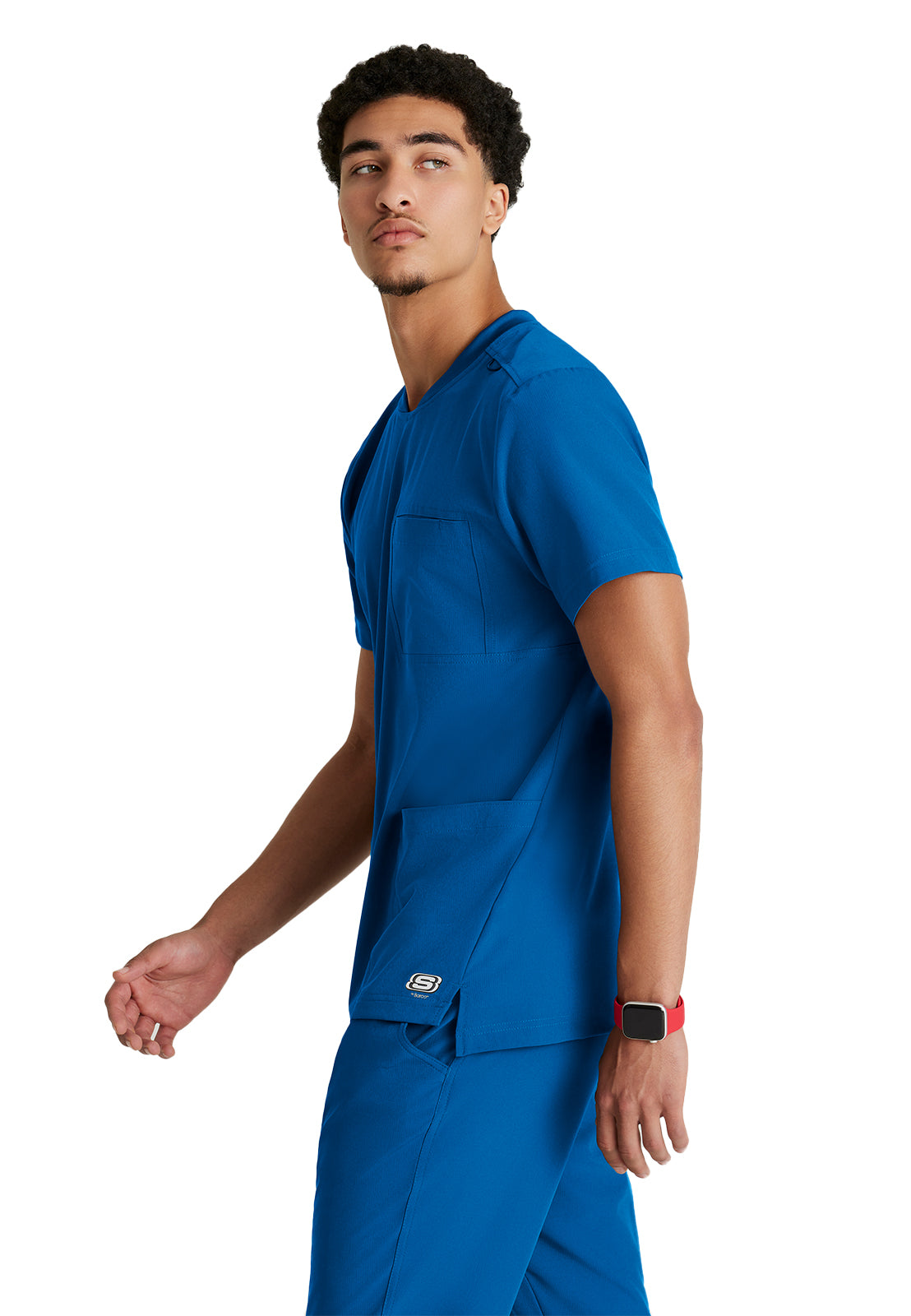 Men's Three-Pocket Round Neck Thesis Scrub Top