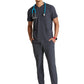 Men's Three-Pocket Round Neck Thesis Scrub Top