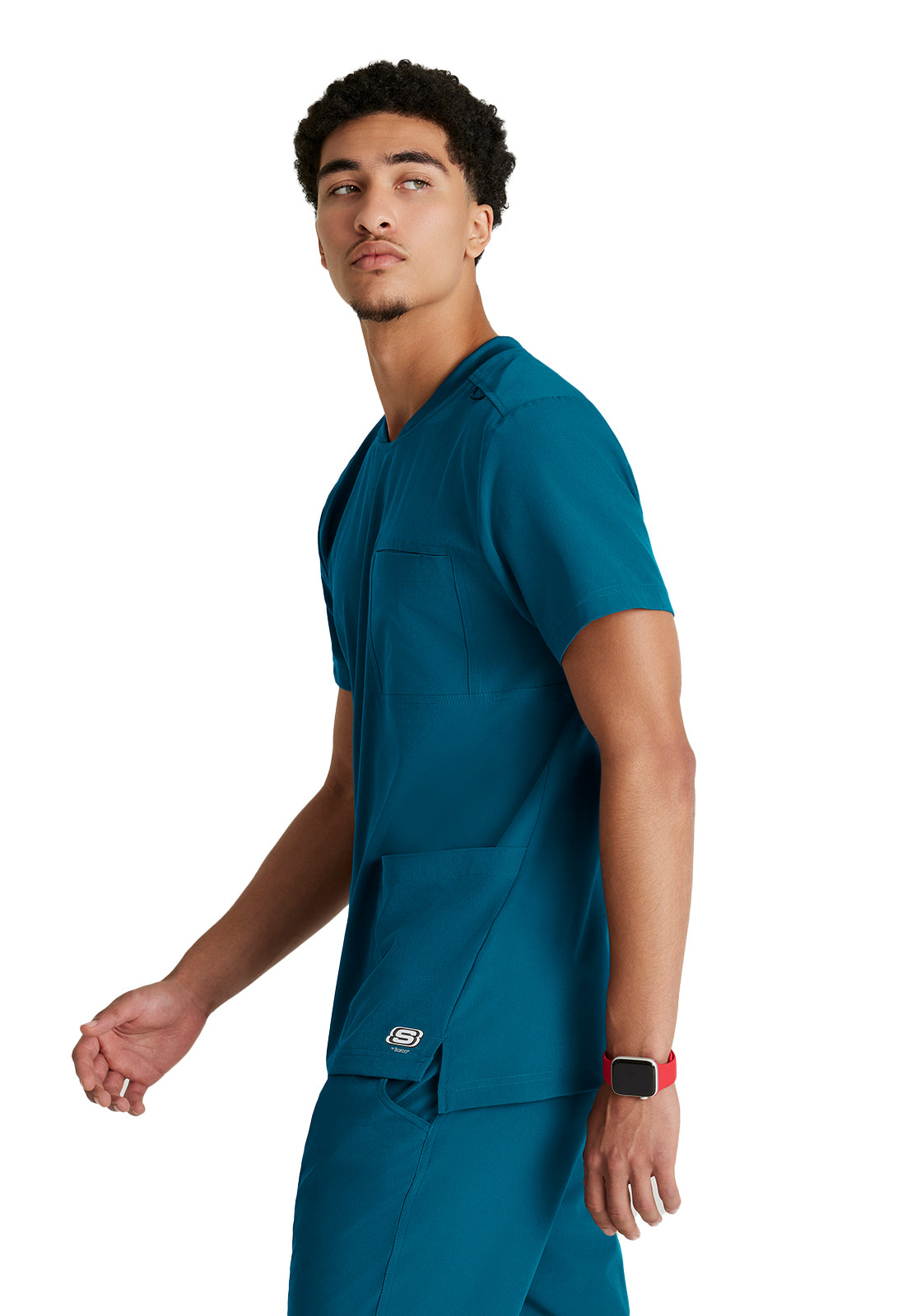 Men's Three-Pocket Round Neck Thesis Scrub Top