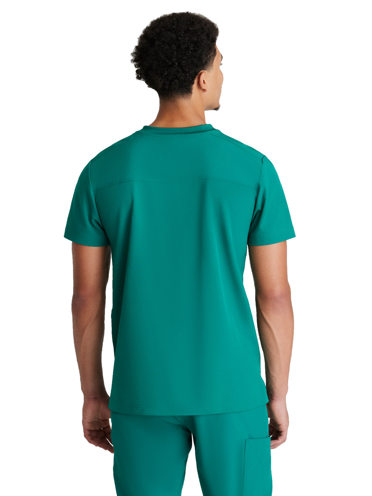 Men's Three-Pocket Round Neck Thesis Scrub Top