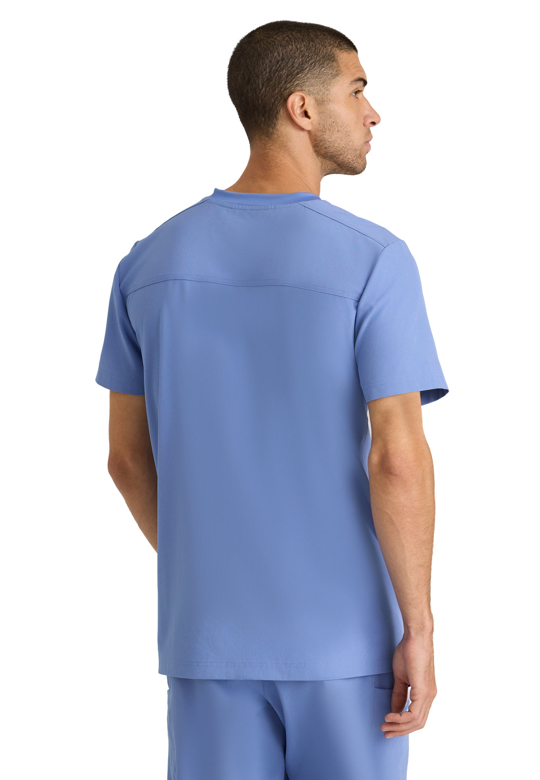 Men's Three-Pocket Round Neck Thesis Scrub Top