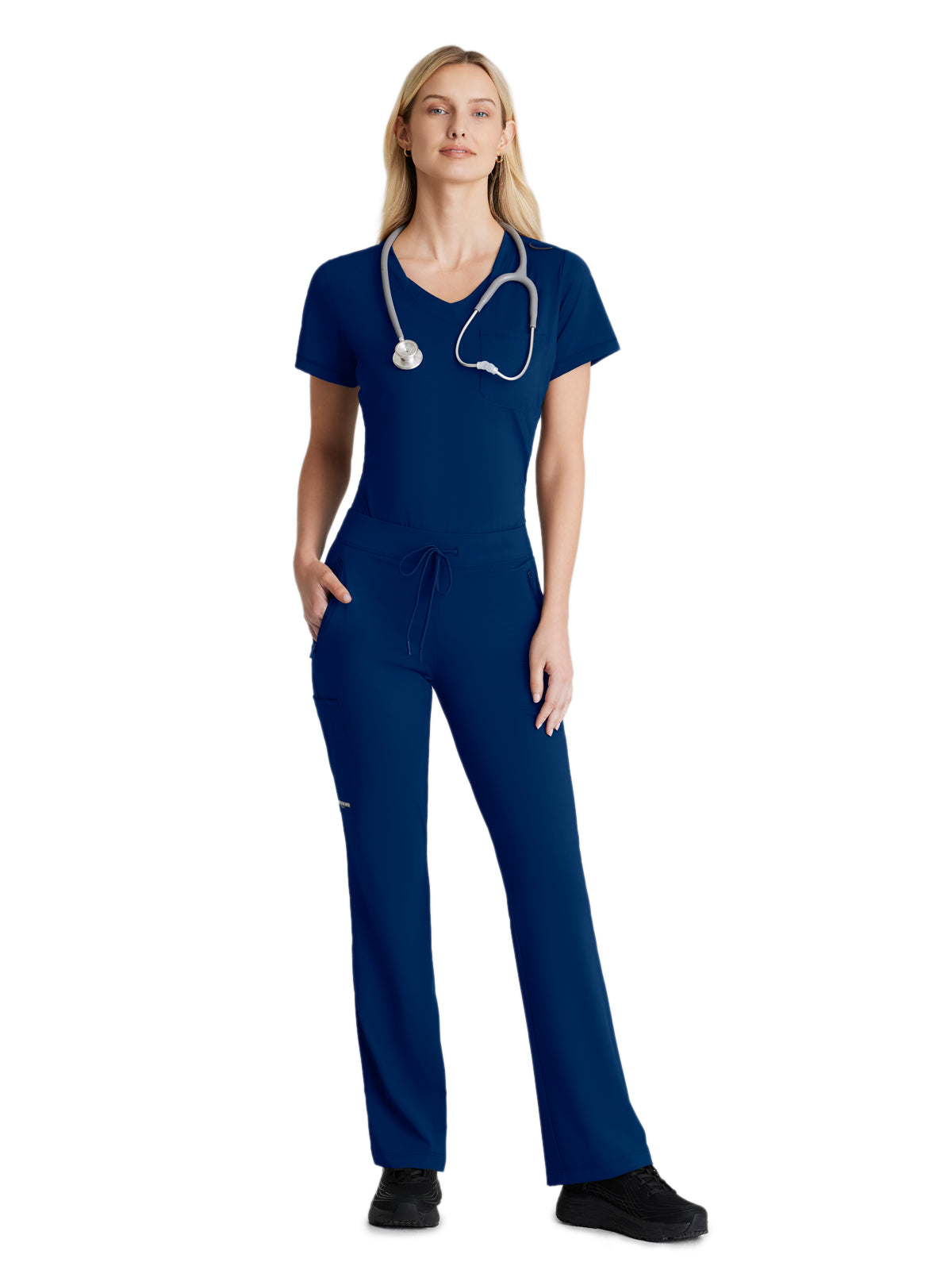 Women's 1 Pocket Tulip Hem Flow Scrub Top