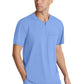 Men's Single Pocket Curved Neck Flex Scrub Top