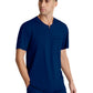 Men's Single Pocket Curved Neck Flex Scrub Top